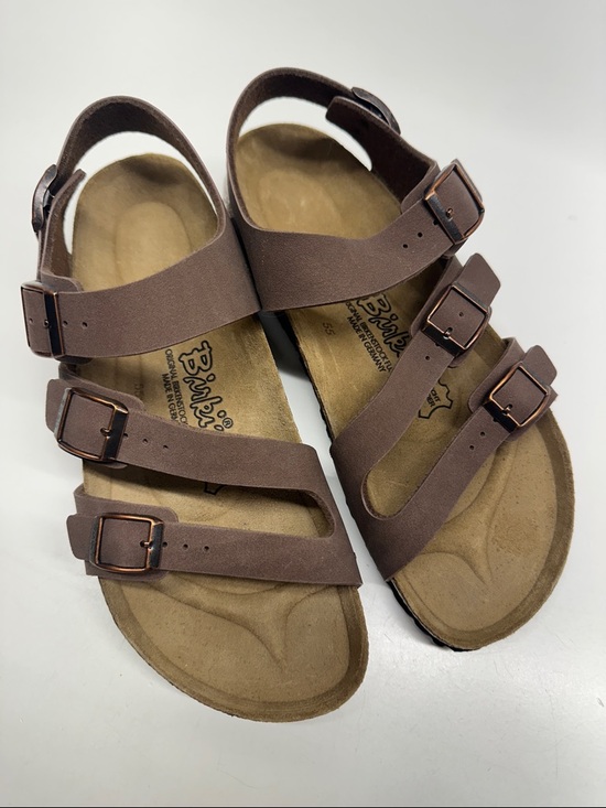 Birkenstock Shoes - Birkenstock Birki's Canberra Sandals Open Toe Adjustable Ankle Strap Brown 9